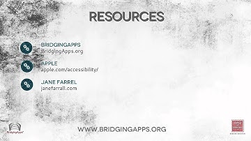 iPad Accessibility Features Course - Lesson 29 - Resource List