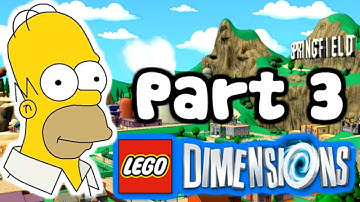 LEGO DIMENSIONS: Part 3 The Simpsons Walkthrough Gameplay Batmobile Batman Gandalf Wylde Style!
