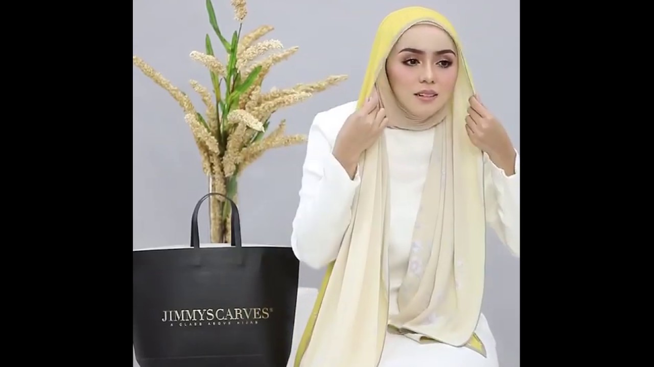 Simple Tutorial Of Wearing Evelyn Wide Shawl By Jimmyscarves