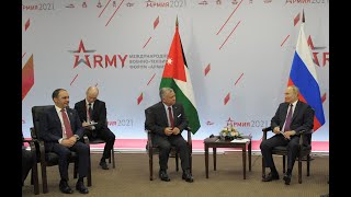 حديث جلالة الملك عبدالله الثاني والرئيس الروسي فلاديمير بوتين في لقاء القمة التي عقدت في موسكو