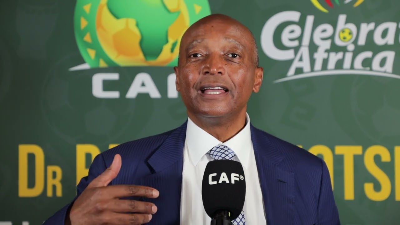 CAF President Patrice Motsepe wishing Morocco well ahead of the U20 World Cup final. 