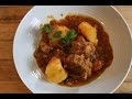 Greek Style Braised Lamb with potatoes in a Tomato Sauce (All in one pot!)