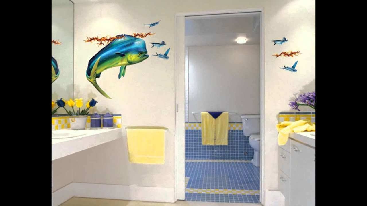 cool-bathroom-wall-decals-kids-design - YouTube cool-bathroom-wall-decals-kids-design - YouTube