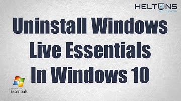 How to Uninstall Windows Live Essentials 2012 (Movie Maker Photo Gallery Mail Writer)