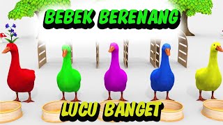 Anak bebek berenang lucu banget warna warni - bebek adus kali BÀI HÁT TRẺ EM