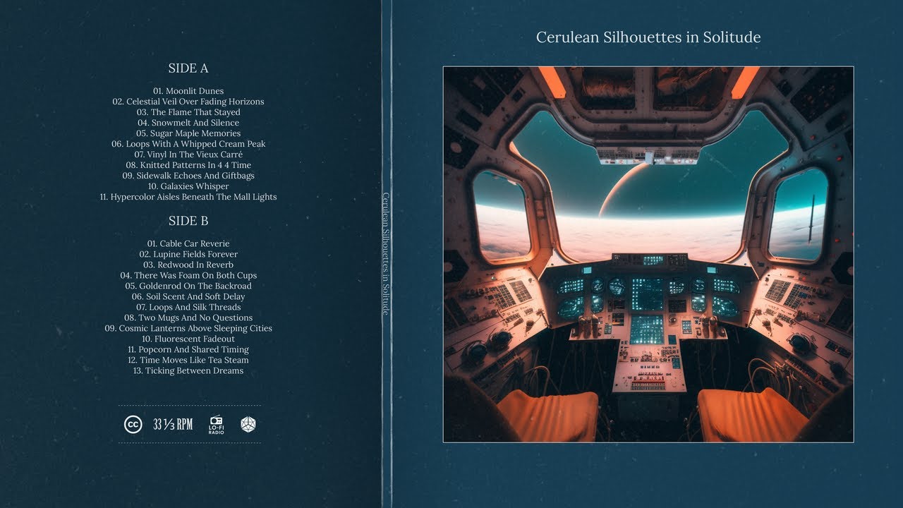 Cerulean Silhouettes in Solitude Vinyl | Kat Records Presents Celestial Veils & Silent Horizons