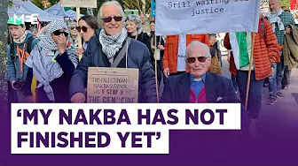 Nakba survivor and retired canon born in Jerusalem protest two years of genocide