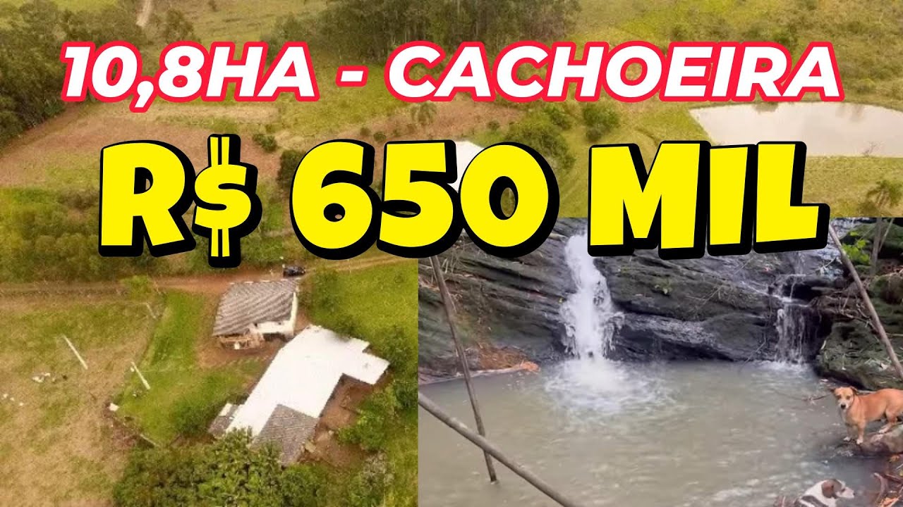 [122348]CHÁCARA TAQUARA RS 10,8 HA ESCRIT 2 CASAS POMAR CAMPO RIACHO  CACHOEIRA R$ 650 MIL 