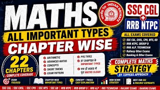 MATH All Important Types Chapter Wise | SSC CGL + RRB NTPC
