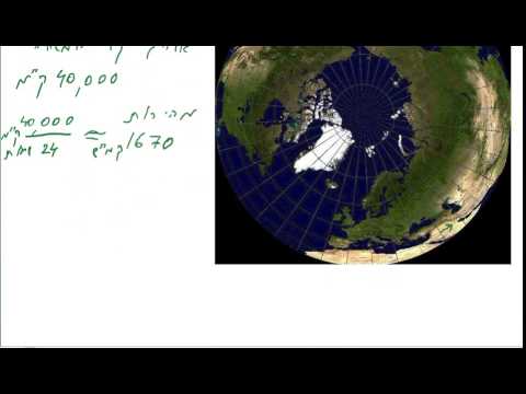 ניווט עולמי  - בני - שיעור 6   מהירות כדור הארץ