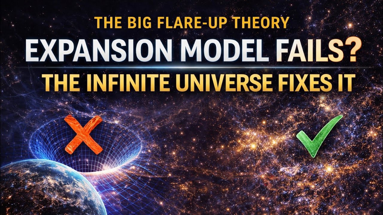 Tonton The Big Flare-Up Theory: Why the Expansion Model Breaks Down & How an Infinite Universe Fixes It? di YouTube Tonton The Big Flare-Up Theory: Why the Expansion Model Breaks Down & How an Infinite Universe Fixes It? di YouTube