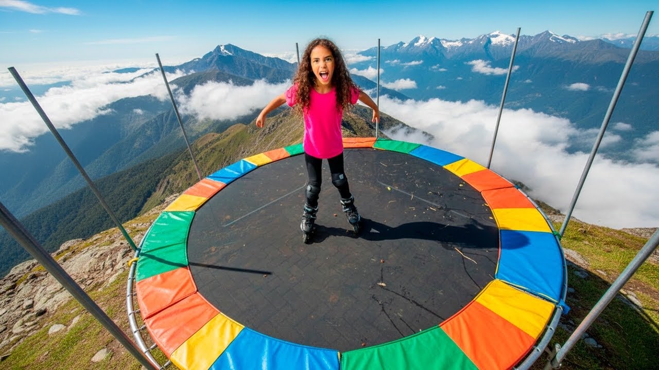 APRENDENDO MORTAL DE ROLLERS NA CAMA ELASTICA ⚠️