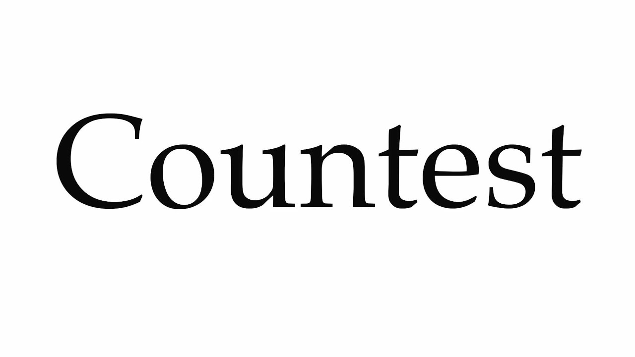 How to Pronounce Countest