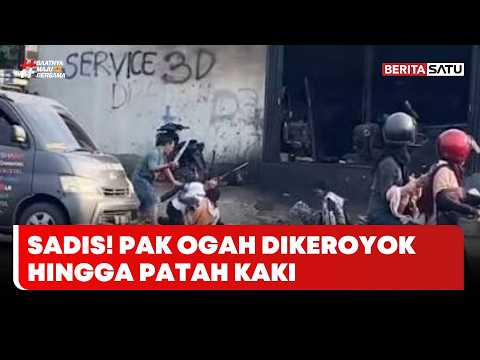 Pak Ogah di Bandar Lampung Dikeroyok 6 Pria hingga Patah Kaki | Berita Kriminal