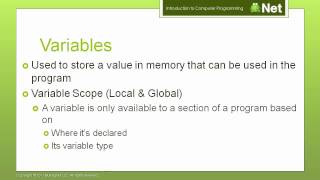 WiBit.Net - Introduction to Computer Programming - 05 - Programming Core Concepts - Part 1