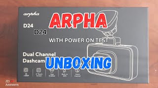 ARPHA D24 FRONT AND REAR 4K DASH CAM UNBOXING - 5.8GHz WIFI - GPS - APP - VOICE CONTROL - TIME LAPSE