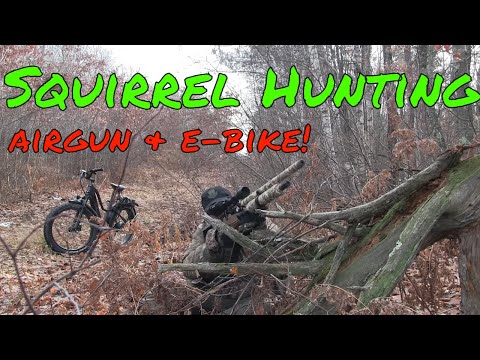 Airgun Hunting Tips I E-Bike for hunting I Avenge-X Air Rifle I Squirrel Hunt