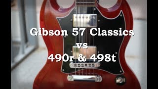 Gibson 57 classics vs 490r & 498t - SG, on Kemper Profiling Amp!