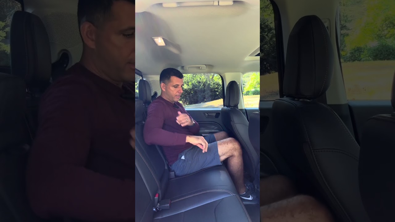 Back seats on the Ford Maverick Tremor, surprisingly spacious