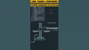 Leader in AutoCAD #shorts #autocad