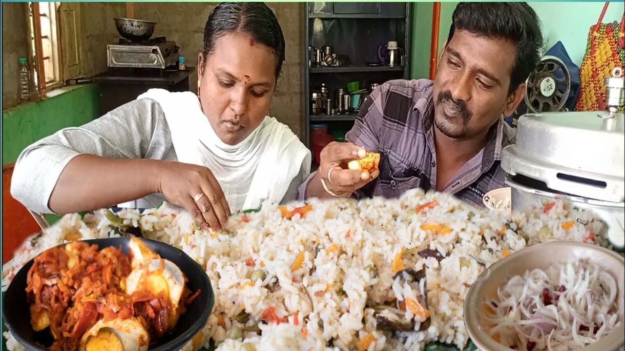 இந்த முட்டை மசாலாவுடன் வெஜ் புலாவ் சாப்பிட்டு பாருங்க! - வேற லெவல் டேஸ்ட் 🔥