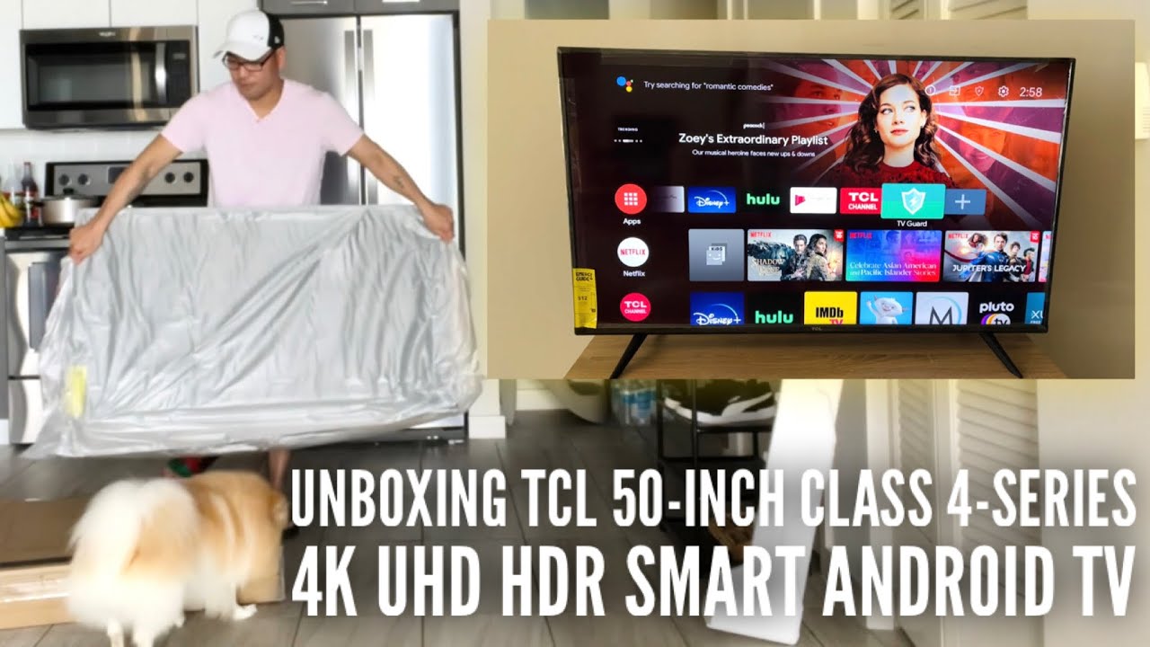 TCL 50 Inch 4K HDR LED Android Smart TV, Unboxing, Setup & Impressions