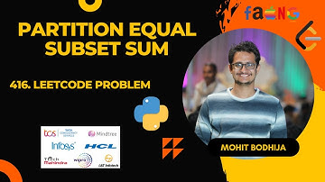 Partition Equal Subset Sum 🔥 Dynamic Programming 🔥 Leetcode 416 - Python
