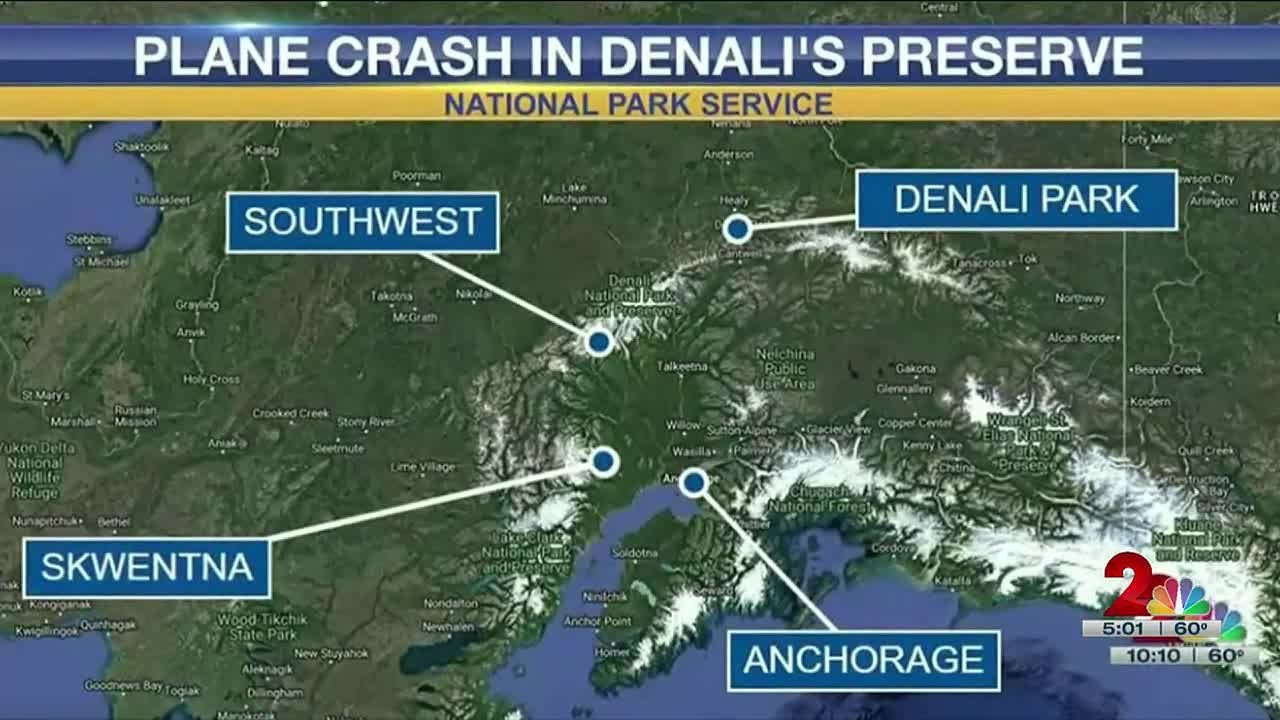 Officials identify pilot, passenger who died in Denali Park plane crash