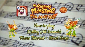 How to play Krillby (All Sounds) from My Singing Monsters: Dawn of Fire - Piano Tutorial