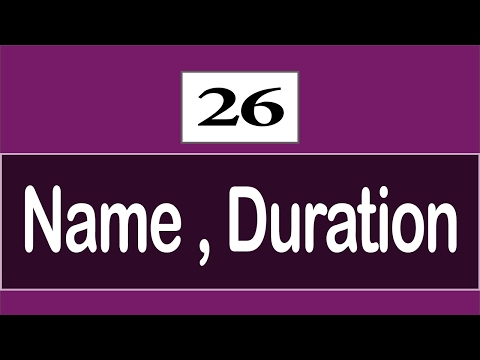 26 - ( CSS3 Tutorial ) Animation : Name , Duration