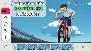 How to animate like rg bucket list on mobile