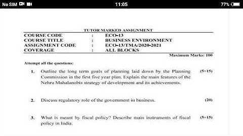 ECO 13 IGNOU SOLVED ASSIGNMENT 2020-21