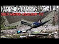 UK Winter Hammock Camping -2°C  | Camp Cooking | Woodland Wildcamp