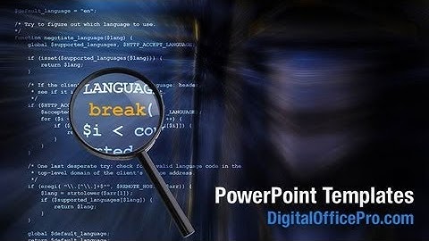 Computer Programmer PowerPoint Template Backgrounds - DigitalOfficePro #09725W