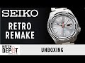 Retro silver seiko 5 srpk09k retro colour special edition watch  unboxing  review