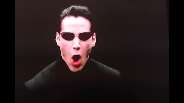 Behind the scenes of Keanu Reeves screaming filming The Matrix Reloaded