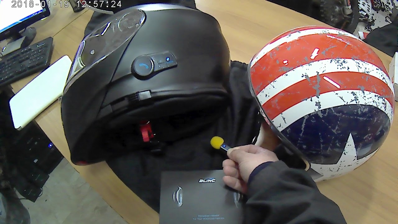 Connessine tra casco Origine Helmets Delta A2 e il blinc bl100i - YouTube