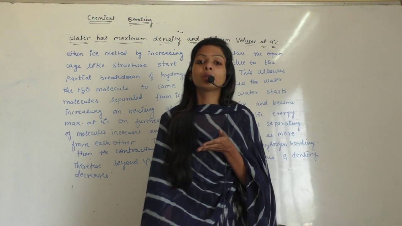 "Water has maximum density & minimum volume at 4 degree C" IIT JEE