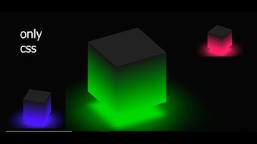 Ambient Light Effects | CSS 3D Glowing Cube Animation Effects