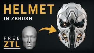 Создаем Шлем в Zbrush - Из какашки в Симпотяжку