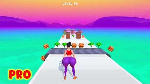 BIG ASS Twerk race 3d noob vs pro vs hacker, Funny gameplay 2022