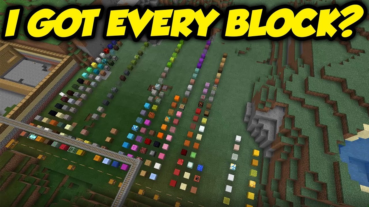 I Tried To Collect EVERY BLOCK In Survival Minecraft - YouTube