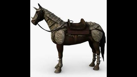 Horse with armor 3D model from CGTrader.com