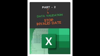 Part 2 - Data Validation Reject Invalid Dates #excel #microsoftoffice #automation Excel Reject Invalid Dates How To Reject Invalid Dates Using Data Validation