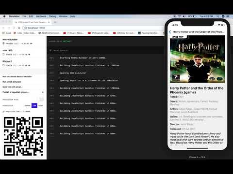 CS50 project2 - Search movie details using omdb API and implementation of React navigation
