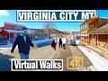 Walking in Virginia City, Montana - Winter Treadmill Walking Tour Guide - Montana 4k Virtual Walk