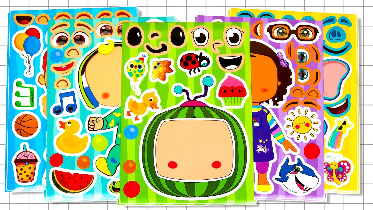 Cocomelon Bubble Sticker Colouring Book - View #5
