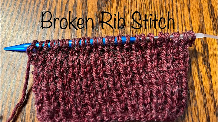 Knitting the Broken Rib Stitch Tutorial (Left-Handed)