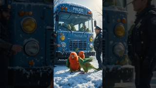 The parrot make buses form ice and earn a lot money #ai #parrot