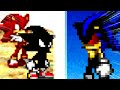 Dark sonic e chaos shadow vs seelkadoom overdrive sprite animation